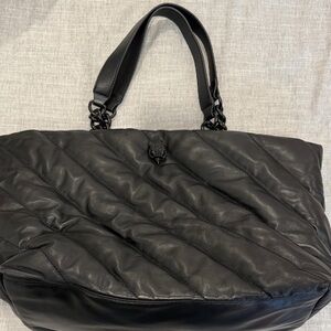 Kurt Geiger Black Quilted Leather Tote Bag